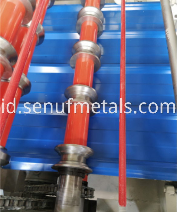 840 Single layer metal forming machine coil glazed tile roll forming machine10